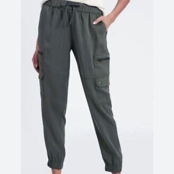 BANANA REPUBLIC Cargo Jogger Steel Green Size Small - Picture 3 of 9